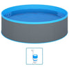 Splasher Pool with Hanging Skimmer and Pump 350x90 cm Grey