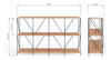 Oak Cube Storage Shelving Unit Bookcase Storage Unit