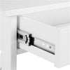 White Console Table with Drawer, 3 Tiers Slim Entryway Table for Living Room