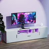 160cm High Gloss White TV Stand Cabinet Unit Doors Storage with LED Cupboard Hot