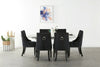 Velvet Dining Chair with Door Knocker Ring Windsor Dressing Room Chair 1/2/4/6