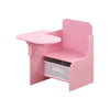 2 in 1 Children Chair Desk with Storage Bin Mysize Arts Craft Snack Toddler Kids