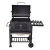 Outdoor Jr Smoker Barbecue Charcoal Portable BBQ Grill Camping Garden w/ Wheels