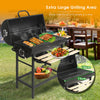 Heavy Duty BBQ Grill Large Charcoal Barrel Garden Barbecue Mini Smoker Wheels