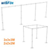 10Ft Metal Wedding Backdrop Stand Double Drape Party Stage Canopy Frame