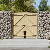 Driveway Gate Wooden Double Gate Pedestrian Side Door Heavy Duty Timber Unit 6FT