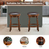 360 ° Swivel Bar Stool Set of 2 Kitchen Dining Chairs Counter Height Stool 62CM