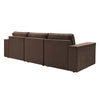 Dusk Brooklyn Cappuccino Velvet 3 Seater Sofa RRP £899