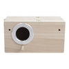 Wooden Bird Breeding Box Cage Nest Parrot Nesting House Lovebirds Finch UK