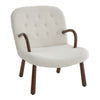 Leisure Chair Ergonomic Upholstered Armchair & Footrest Bedroom Living Room Home