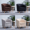 Victorian Retro Wing Back Armchair Accent Oyster Fireside Sofa Lounge Tub Chair
