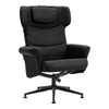 Home Office Swivel Chair Chenille Recliner Sofa Chairs Lounge Armchair Footstool