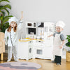 Kids Kitchen Playset, Toy Kitchen w/ Full Accessories - White