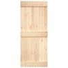 Door NARVIK 95x210 cm Solid Wood Pine vidaXL