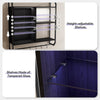 Wall Mounted Storage Shelves RGB Lighted Display Cabinet Remote Control 6 Hooks