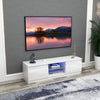 130CM Width White Modern TV Stand High Gloss Door Matt Cabinet Unit LED Light