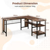 L-shaped Office Desk Home Office 150cm Large Corner Desk Computer Workstation