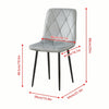 Modern 5Pcs Round Dining Table and Chairs Set 4 for Dining Room Space Saving