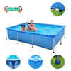 8.5 Ft / 2612 Ltr Rectangular Large Frame Above Ground Swimming Pool - Blue