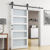 Wood Barn Door Sliding Door Divider Hardware Kit 6-7FT / Door with Track Kit Use