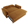 3 Seater Sofa Bed Yellow Livingroom Pull Out Convertible Sleeper with 2 Cushions