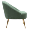Velvet Upholstered Oyster Armchair Tub Chair Scallop Back 2 Seater Loveseat Sofa