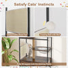 Multi-level Cat Condo Furniture for Indoor Cats Brown
