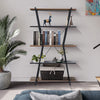 5 Tiers Ladder Bookcase Bookcase Storage Shelving Unit Plant Rack Display Stand