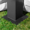 TOOLPORT 3x4 Garden Gazebo 100% waterproof & 4 side-panels Sunset Premium stone