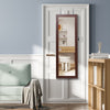 Wall/Door Mounted Jewelry Armoire Organizer Full-length Mirror Storage Cabinet