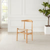 Lugar 2x Solid Beech Wooden Rope Dining Chairs