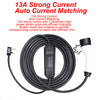 EV Charging Cable Type 2 UK Plug 3 Pin Electric Vehicle Car Charger Portable 13A