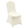 100PCS Stretch Spandex Folding Chair Covers Repeated Usage Ivory Color Formal