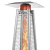7ft Premium Pyramid Patio Heater Gas 13kW -Stainless Steel- Waterproof Cover Inc