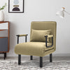 Modern Futon Recliner Armchair Folding Chair Single Sleeper Sofa Chair Bed Linen