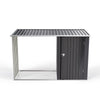 Galvanized Metal Garden Shed Tool Firewood Storage Sheds Log Store Heavy Duty