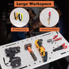 Welding Table 580kg Load Fixture Holes Slots Shelves Mobile Heavy Duty Workbench