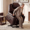Riser & Recliner Armchair Leather 8 Point Electric Heated Massage Sofa Arm Chair