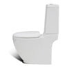 Stand Toilet & Bidet Set White Ceramic M4Y3