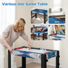 6-In-1 Combo Game Table Set Party Multi Game Table w/ Basketball & Billiards