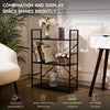 3/4/5 Tier Vertical Wooden Ladder Shelving Shelf Retail Display Storage Bookcase