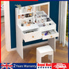 Dressing Table with drawers Mirror Stool Set Bedroom Makeup Desk Vanity Yjxcenya