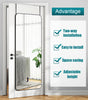 Over Door Mirror Wall-Mount Full Length Framed Dressing Mirror Bedroom Room Deco