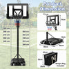 Portable Basketball Hoop 5-Level Height Adjustable Basketball Goal Hoop Stand