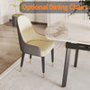 Retractable Dining Table Heavy Duty Sintered Stone Variable Shape for 4-10 Seat