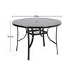 Garden Bistro Furniture Table Rattan Chairs Variable Shape with Umbrella Hole