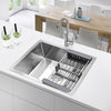 1.0 Large Super Deep Single Bowl Square Stainless Steel Kitchen Sink Undermount