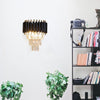 Industrial wall light Black Gold Luxury K9 Crystal Droplets Wall Lamp Hallway UK