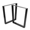 2x Industrial Steel Table Legs Stand Feet Trapezium X A Sandglass Shape Frame UK