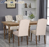2 Piece Dining Chairs Nailhead Trim Solid Wood Legs Dining Room Kitchen Chairs